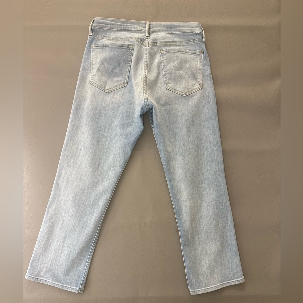 MOTHER Light Blue Straight-Leg Jeans TOMCAT Ankle Jeans Buttonfly (M-3) - Picture 2 of 16